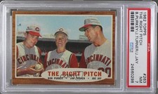 1962 Topps Bob Purkey Jim Turner Joey Jay #263 PSA 7 2d2