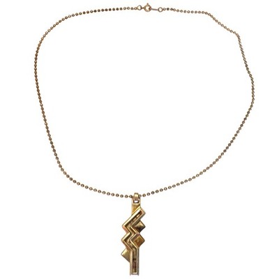 Final Fantasy XIII Lightning Silver 925 Pendant Necklace Square