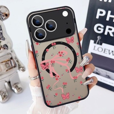Cute Cherry Magnetic Magsafe Phone Case For iPhone 17 16 Pro Max 15 14 13 Cover