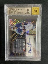 2019 Panini Select Daniel Jones Rookie Black Laundry Tag Auto 1/1 BGS 8/10 Auto