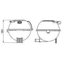 Mahle CRT 22 000S AusgleichsbehäLter, KüHlmittel