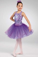 Pre-Owned Costume Large Child Purple Weissman 12790 Ballet Lyrical YAGP Tutu Flo