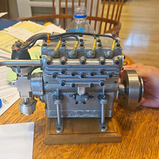 Model Engine w/ Carburetor & Ignition, Silver...