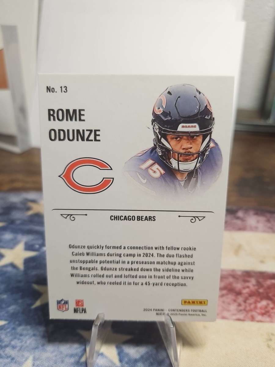 2024 Panini Contenders Rome Odunze Rookie Stallions | eBay