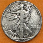 1945 Walking Liberty Half Dollar - 90% Silver - Philadelphia Mint - Estate Find