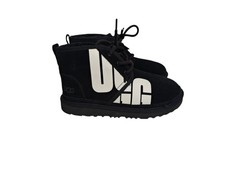 Ugg Neumel Boys Chukka Boots Size 4 Black