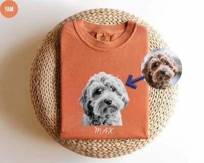 Custom Pet Comfort Tee Personalized Dog Cat Lover Shirt Gift Soft