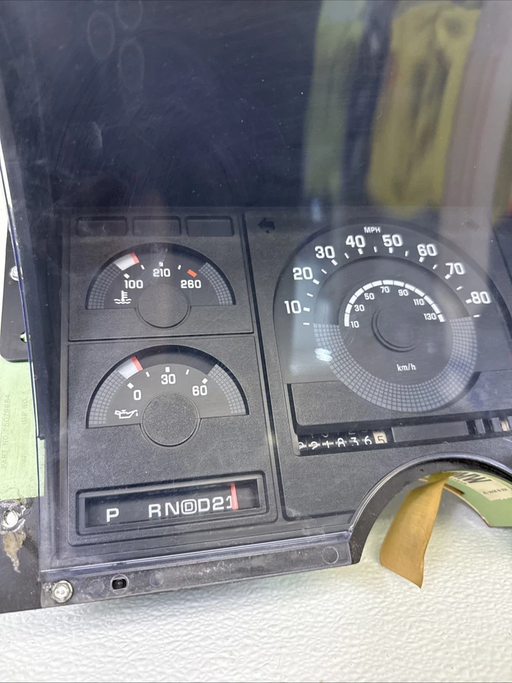Cuadro de instrumentos 88-91 Chevy GMC Truck C/K 1500 C2500 C3500 OEM 16124865 221K Foto 3 de 4