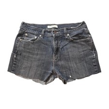 Vintage Levi's 505 Jean Shorts Womens 10 Short Blue Cut Off Raw Hem Denim Y2K