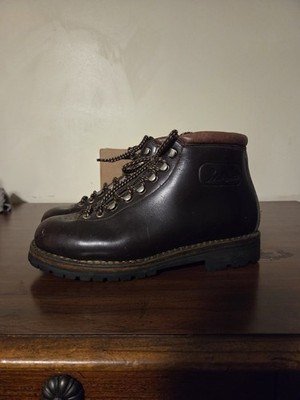 Vintage Fabiano Scarpa Hiking Mountaineering Boots Brown Leather Men's 9.5 EUC