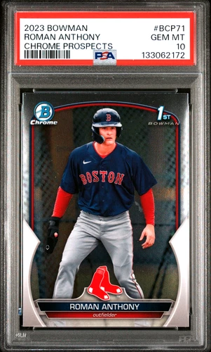 Roman Anthony 2023 Bowman Chrome #BCP-71 1st RC - PSA 10 GEM-MINT