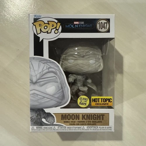 Funko Pop! Marvel Moon Knight #1047 Glow in the Dark (GITD) Hot Topic Not Mint