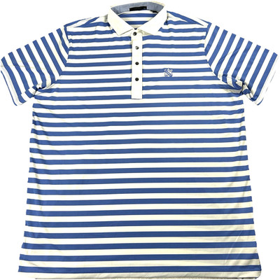 Greyson Kissimmi Polo Mens XXL Seahorse Pinstripe The Ridgewood Country Club New