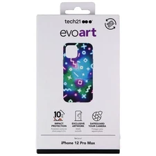 Tech21 Evo Art Series Hardshell Case for Apple iPhone 12 Pro Max - Neon Lights