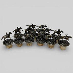 Blantons Brass Horse Jockey Letter Bottle Topper Stopper Cork (You Pick One!)