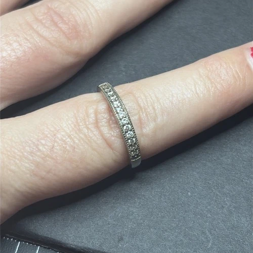 Vintage Sterling Silver Band Size 8 925