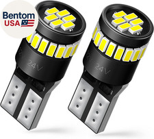 194 LED Bulbs for License Plate Light 168 175 2825 W5W T10 24-SMD 3014 Chipsets