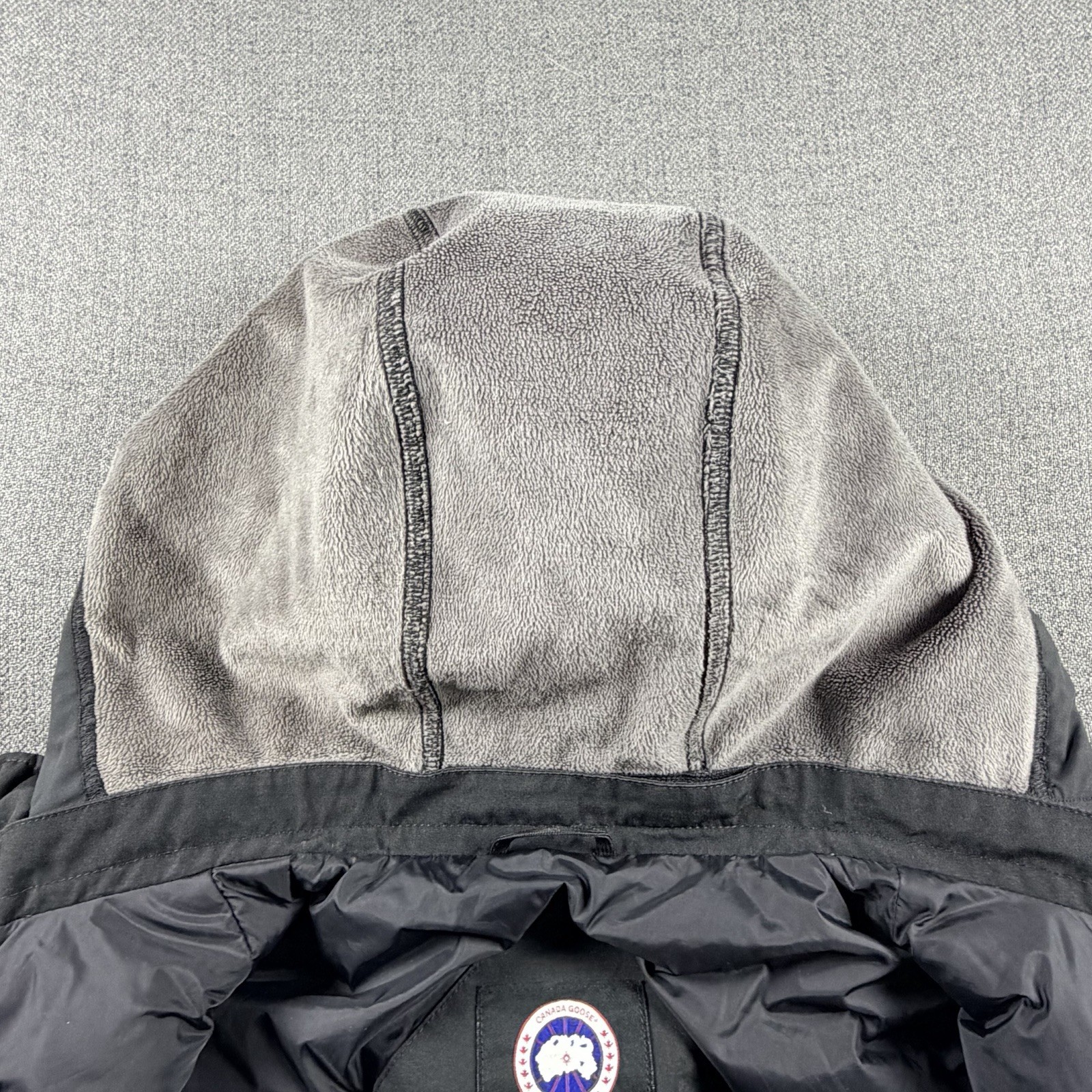 Canada Goose Burnett Jacket Black Men’s Medium M Hooded Down Parka Coat thumbnail 15