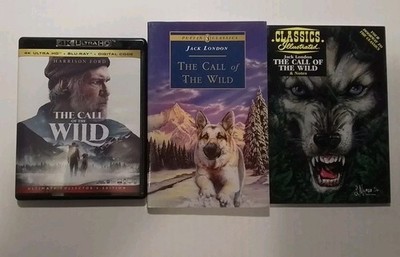 The Call of the Wild 4K / Blu-ray, novel by Jack London, graphic novel