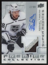 2022-23 UD Premier Collection Super Rookies Patch Samuel Fagemo RC Auto /99