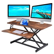 Standing Desk Converter 37'' Height Adjustable with Keyboard Tray Brand New