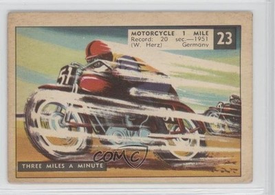 1954 Parkhurst Race Against Time Motorcycle #23 0q3
