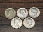 Kennedy 1960s Half Dollars 40% Silver, Lot of 5