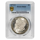 1879O Morgan Silver Dollar $1 PCGS MS 64