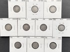 Canada Silver 10 Cents Victoria Collection, 10 Dates: 1870-1901 — photo 1