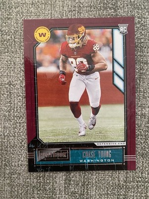 Chase Young - NFL 2020 Panini Playbook - Rookie Card - Washington NFL Gootball