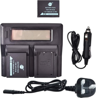 DSTE Battery 2-Pack Rapid LCD Dual Charger Compatible for Fujifilm Finepix