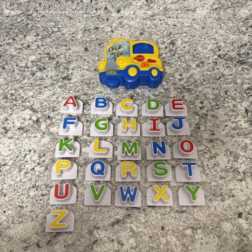 Leap Frog Fridge Phonics Magnetic Alphabet ABC School Yellow Bus Letters -WORKS - Picture 1 of 10