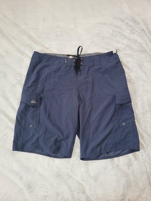 Quicksilver Mens Size 38 X 22 Classic Boardshorts Blue Pockets Surfer Beach Y2K 