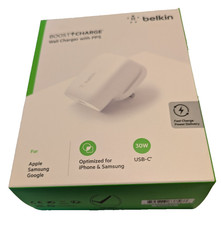 Belkin Boost Charge 30W Wall Charger with PPS USB-C PD for Apple & Samsung