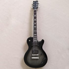 Black Electric Guitar Mahogany BD Rosewood FB Flame Maple Top Abalone Inlay — photo 1