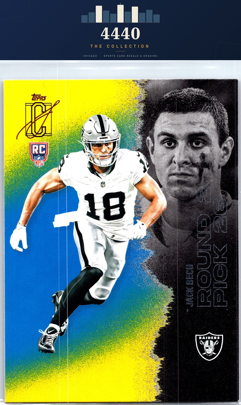 2025 Topps Signature Class #129 Jack Bech Blue & Yellow