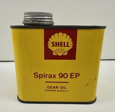 Genuine Vintage Shell Spirax 80 EP Gear Oil Can Tin One Pint