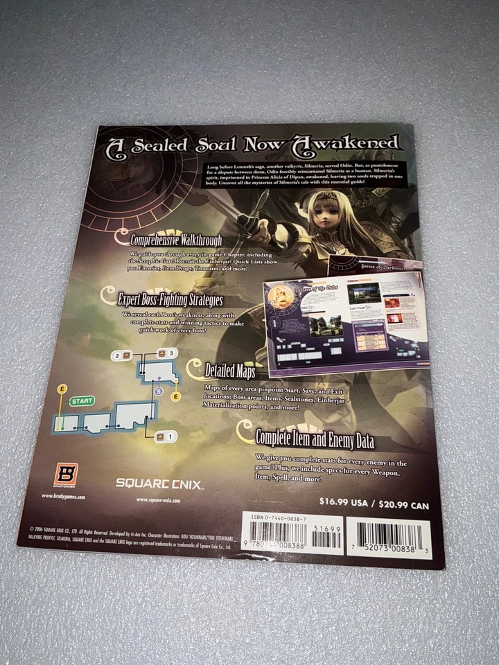 Valkyrie Profile 2: Silmeria Official Strategy Guide used vgc rare ps2 rpg book - Image 2 of 4