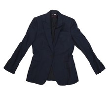 Stella McCartney Blazer Jacket Womens 40 Navy Wool Lined Tailored Workwear
