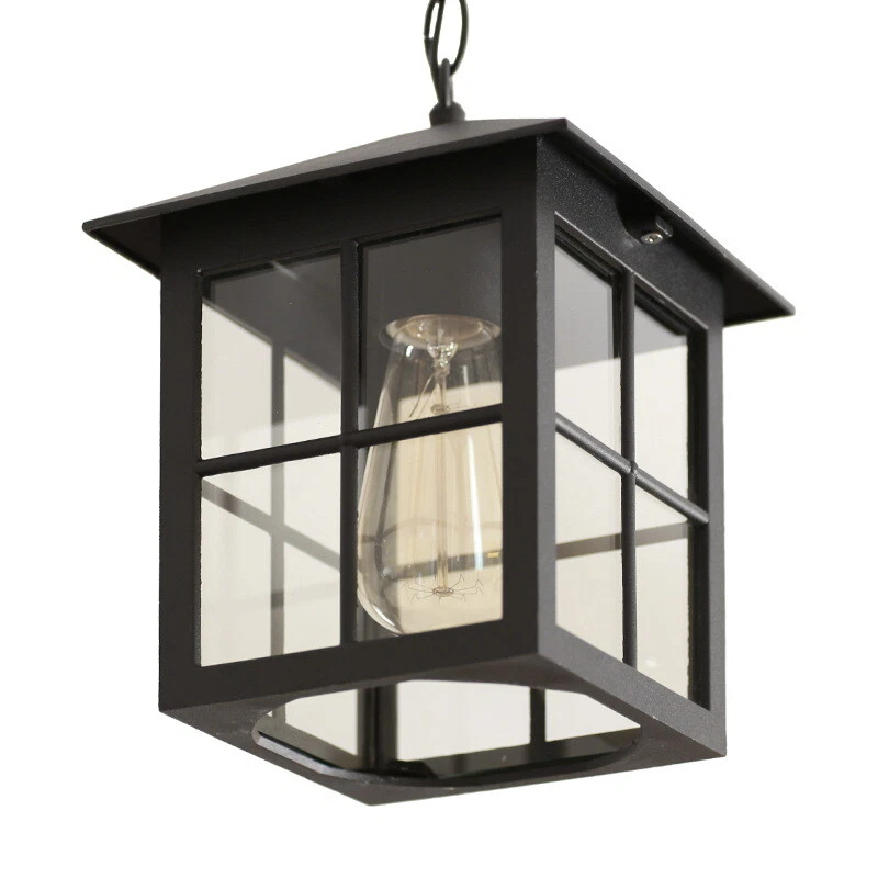 Outdoor Pendant Lights Garden Ceiling Lights Glass Pendant Lighting Balcony Lamp - Image 4 of 4