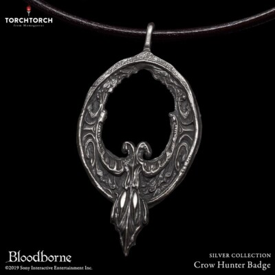 Bloodborne Crow Hunter Badge シルバー　鴉の狩人証 s-l400.jpg