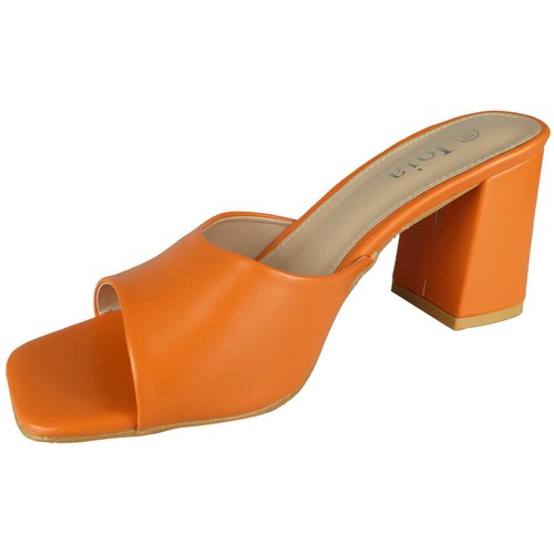 Sandals Mules Womens Ladies High Heel Summer Slip On Square Open Toe Comfy Size - Imagen 33 de 33