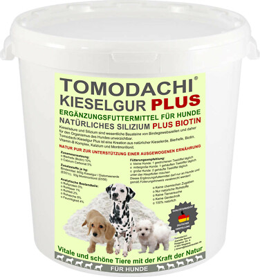 Barf Zusatz Futterzusatz Hund Kieselerde + Biotin Silizium Mineralien 10L Eimer