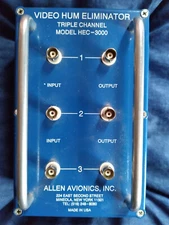 Video Hum Eliminator Triple Channel 70dB Coaxial Model HEC-3000 USED, UNTESTED!