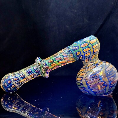 7'' Hammer Bubbler Water Pipe Hookah BONG Extreme Artwork Rare *USA*