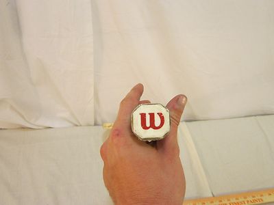 Raquette De Tennis En Bois Vintage Wilson Sport – Années 1950 – Rouge Et Blanc – Collection