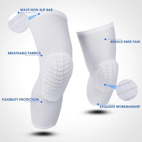 Basketball Knee Pads Protector Compression Sleeve Honeycomb Foam Brace Fitness - 第 3/17 張圖片