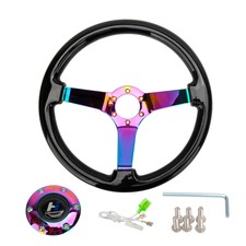 JDM Genuine MOMO WOOD STEERING WHEEL WITH DAIHATSU HUB Boss integral