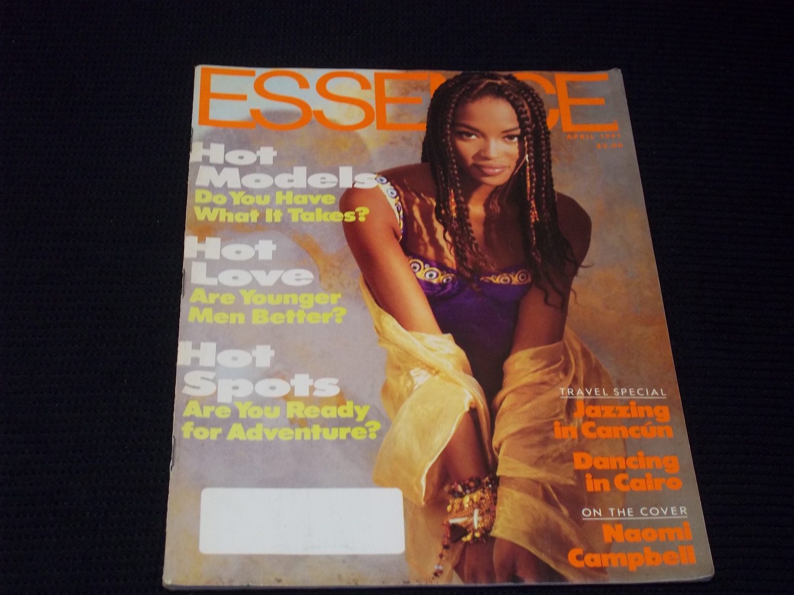 1991 April Essence Magazine Naomi Campbell Cover H 8643