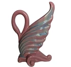 Royal Haeger Royal Swan Vase Hickman Swan Pink Blue Mauve Agate Glaze 9"